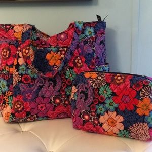 Vera Bradley Bag with Matching Makeup Bag